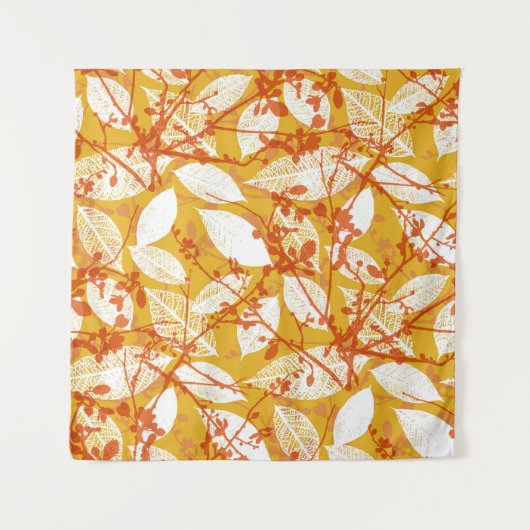 Herbstunterschiede: Vintage Wiederholung Wandteppich (Vorderseite)