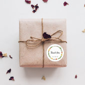 Herbsturlaub - Danke Runder Aufkleber