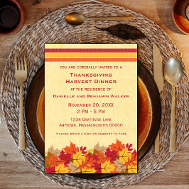 Herbsturlaub Erntedank einladen Einladung