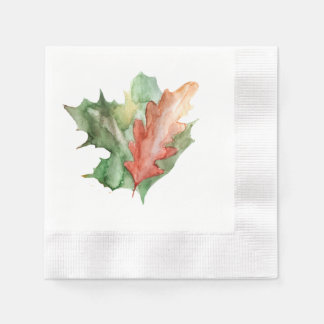Herbsturlaub fällt Saison Serviette