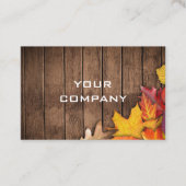 Herbsturlaub Holzbrett-Visitenkarte Visitenkarte (Vorderseite)