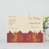 Herbsturlaub II Hochzeitsprogramm (Stehend Vorderseite)