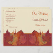 Herbsturlaub II Hochzeitsprogramm (Vorne/Hinten)