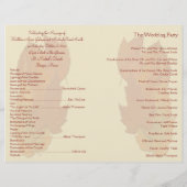 Herbsturlaub II Hochzeitsprogramm (Rückseite)