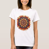 Herbsturlaub Mandala T - Shirt 2025 - künstlerisch (Vorderseite)