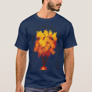 Herbsturlaub Saison des Souls Fall Tree Leaf T-Shirt