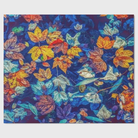 Herbstverfall der Blätter Geschenkpapier (Flach)