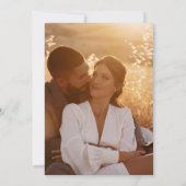 Herbstverfall Rustikale Foto Hochzeit in der Liebe Einladung (Rückseite)