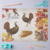 Herbstverfall Verliert Türkei Erntedank Dekoupage Seidenpapier (Basteln)