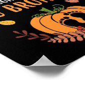 Herbstverkündung der Schwangerschaft als Bruderher Poster (Ecke)