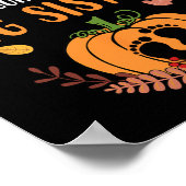 Herbstverkündung der Schwangerschaft als Schwindel Poster (Ecke)