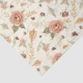 Herbstverlässe BOHO Blumenpfirsiche Dekoupage Seidenpapier (Ausschnitt)