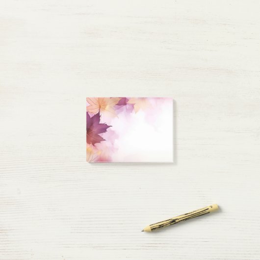 Herbstverlässe Post it Notes Post-it Klebezettel (Auf Schreibtisch)