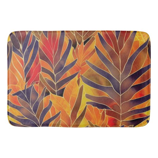 Herbstverlässt Bath Mat Badematte (Vorderseite)