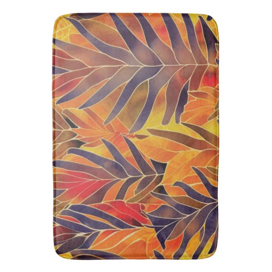 Herbstverlässt Bath Mat Badematte (Vorderseite Vertikal)
