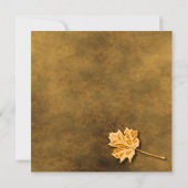 Herbstverlässt Einladung zur Hochzeit (Rückseite)