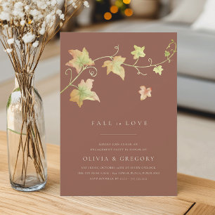 Herbstverlässt Fallen-Engagement-Partei Einladung