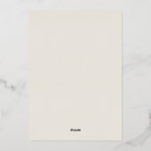 Herbstverlässt Fallen-Engagement-Partei Folieneinladung (Rückseite)