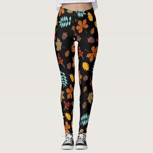 Herbstverlässt Leggings (Vorderseite)