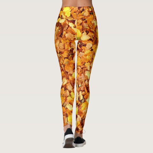 Herbstverlässt Leggings (Rückseite)