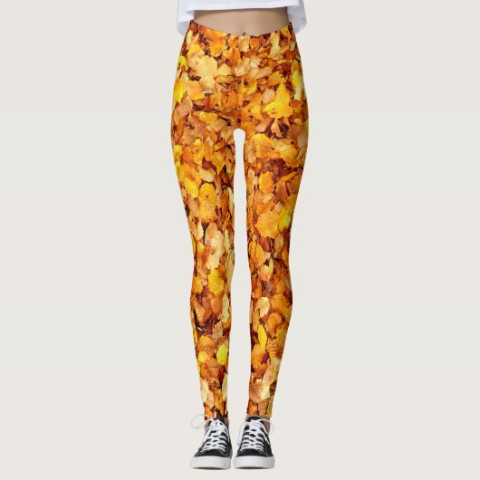 Herbstverlässt Leggings (Vorderseite)