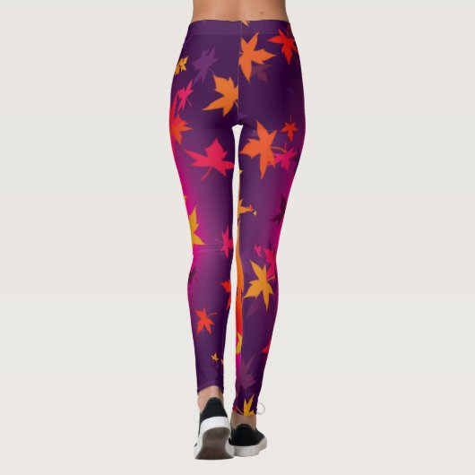 Herbstverlässt Leggings (Rückseite)