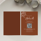 Herbstverläufe Hochzeitsszenario RSVP QR-Code