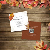 Herbstverläufe Hochzeitsszenario RSVP QR-Code Begleitkarte