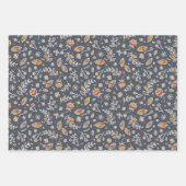 Herbstverläufe in Blau und Ochre Geschenkpapier Set (Vorderseite)