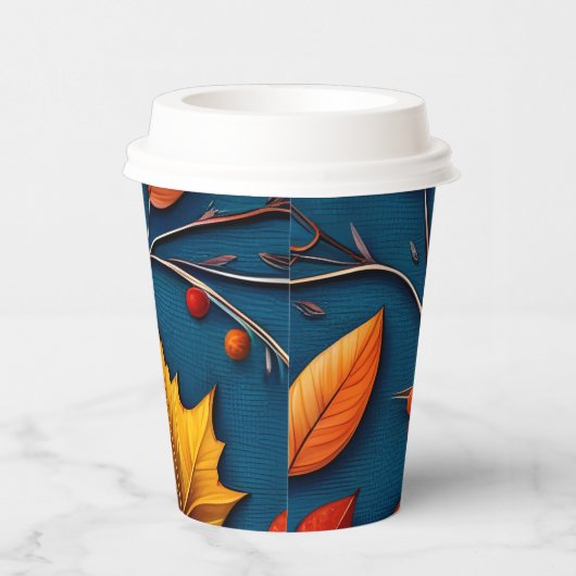 Herbstverläufe und Denim Pappbecher (Rechts)