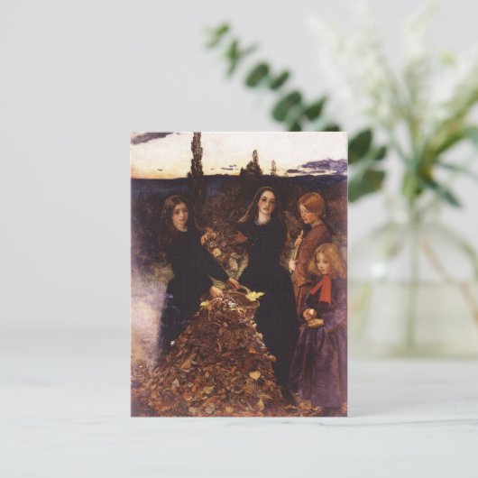 Herbstverläufe von John Everett Millais Postkarte (Stehend Vorderseite)