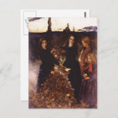 Herbstverläufe von John Everett Millais Postkarte (Vorne/Hinten)