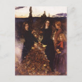 Herbstverläufe von John Everett Millais Postkarte (Vorderseite)