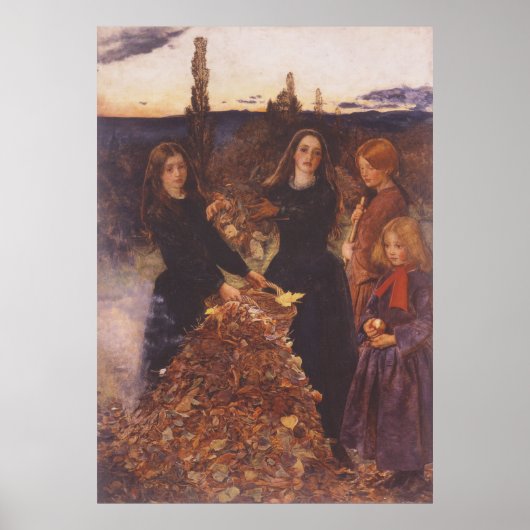 Herbstverläufe von Millais Poster (Vorne)