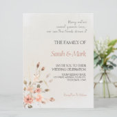 Herbstversprechen - Elegante Hochzeit im Herbst -  Einladung (Stehend Vorderseite)