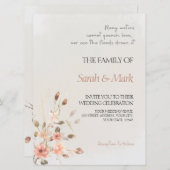 Herbstversprechen - Elegante Hochzeit im Herbst -  Einladung (Vorne/Hinten)