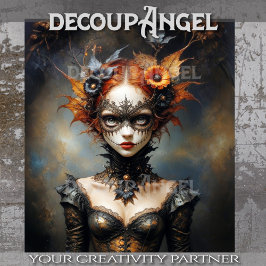 Herbstverzauberung - Gotische Whisper Dekoupage Seidenpapier