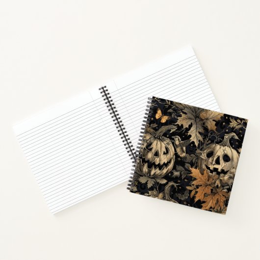 Herbstverzauberung Halloween-Notebook Notizblock (Innenseite)