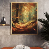 Herbstverzauberung: Mystischer Wald Poster
