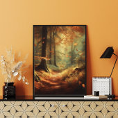 Herbstverzauberung: Mystischer Wald Poster