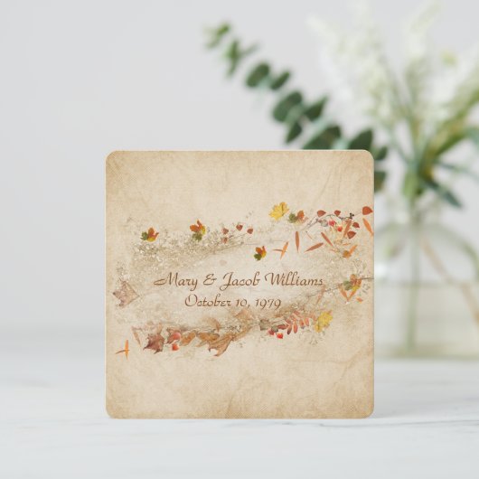 Herbstverzeihung Einladung (Stehend Vorderseite)