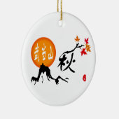 Herbstverzierung Keramik Ornament (Rechts)