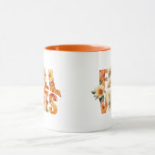 Herbstvibes Aquarellblätter Herbstblätter Wildblum Tasse (Zentrum)