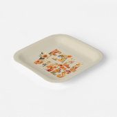 Herbstvibes Aquarellfarben Blätter Herbst Pappteller (Gewinkelt)