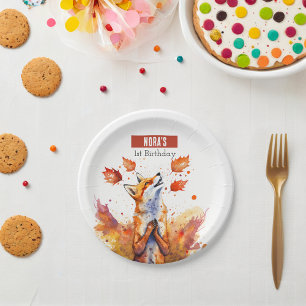 Herbstvibes Fox - Geburtstagsparty - Pappteller