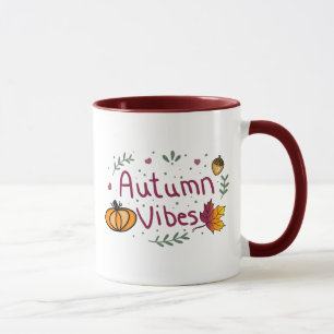 Herbstvibes Herbstlaub, Pumpkins Acorns Tasse