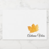 Herbstvibes Lebensmitteletikett (Einzelnes Label)