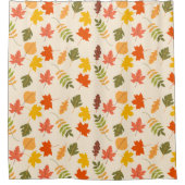 Herbstvibes mit blumengeschmückter Optik Duschvorhang (Vorderseite)