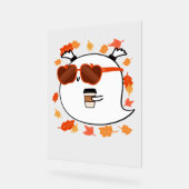 Herbstvibes Niedlich Ghost Classic T - Shirt Acrylschild (Winkel)