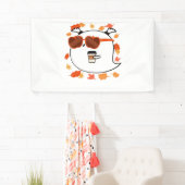 Herbstvibes Niedlich Ghost Classic T - Shirt Banner (Insitu)